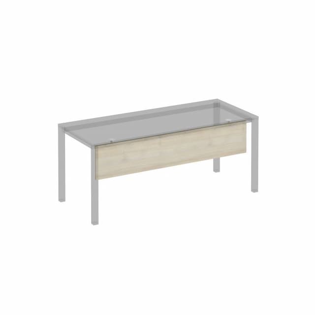 Экран стола защитный (ДСП) с кронштейнами для стола 180 на белом металлокаркасе Юнитекс Комфорт КФ К.Б 815 ДШ дуб шамони