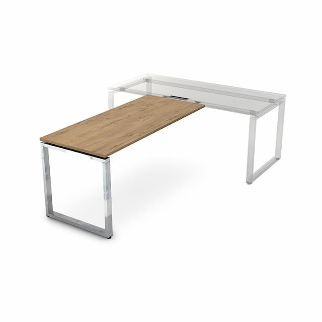 Брифинг приставка АЛСАВ Gloss line НБП-О.009 teakwood/металл глянец