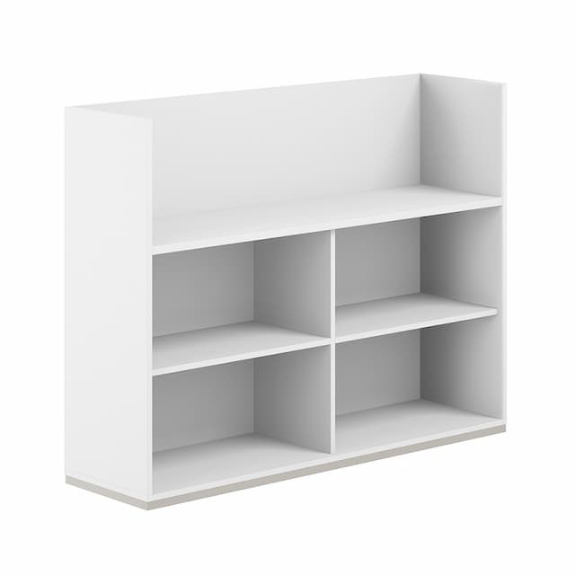 Стеллаж-комбо 1438 односторонний Norden Allegro AG.252.100.672.WH с экраном ЛДСП