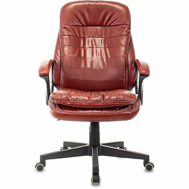 Кресло руководителя Бюрократ T-9950LT коричневый Boroko-37 эко.кожа крестов. пластик