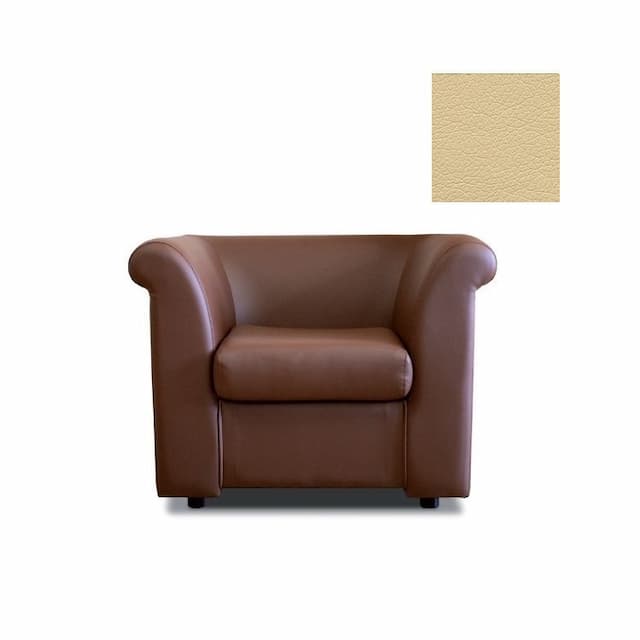 Кресло Юнитекс ПАРЛАМЕНТ М.К1.05.3.Ч 8FM1ZZZZMFZ экокожа премиум / бежевая