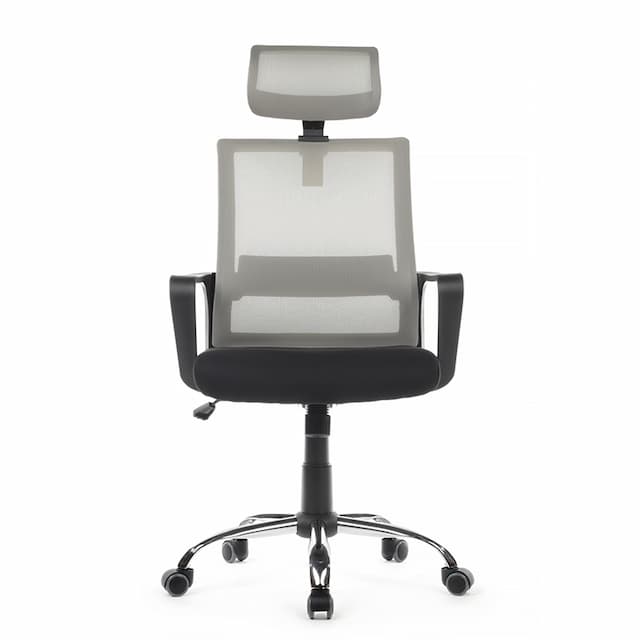 Кресло Riva Chair Mint RCH 1029HB чёрный/серый