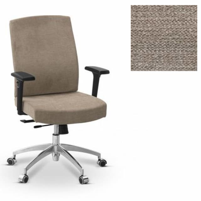 Офисное кресло для персонала Юнитекс Alfa X/SL/3D ткань Сахара темно-бежевая С04