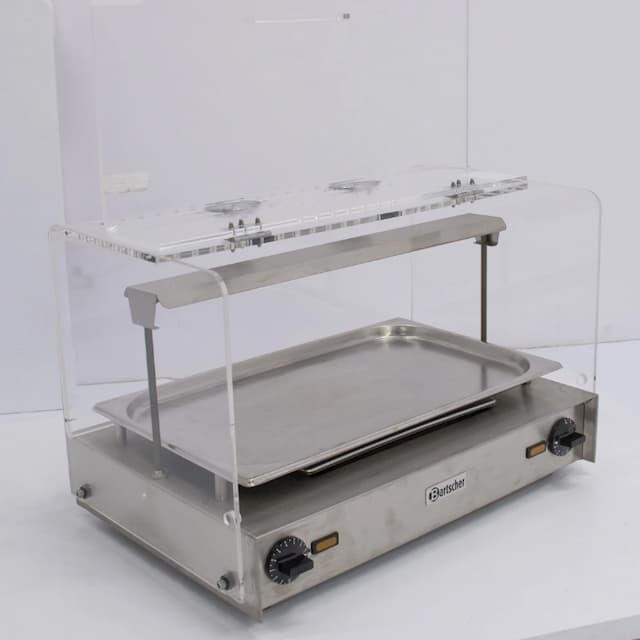 Витрина тепловая Bartscher 1/1 GN A203095 в комплекте с крышками арт. 10-00021266 (Восстановленное 1 шт)