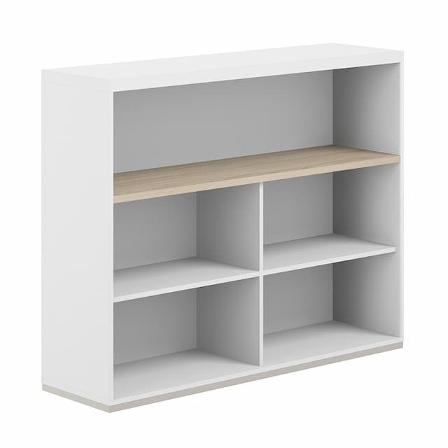 Стеллаж-комбо 1638 односторонний Norden Allegro AG.253.201.673.WH с топом и экраном ЛДСП